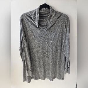 American Eagle Outfitters Gray Cowl Neck Top Slouchy Size Small